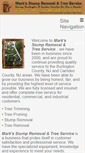 Mobile Screenshot of marksstumpremoval.com
